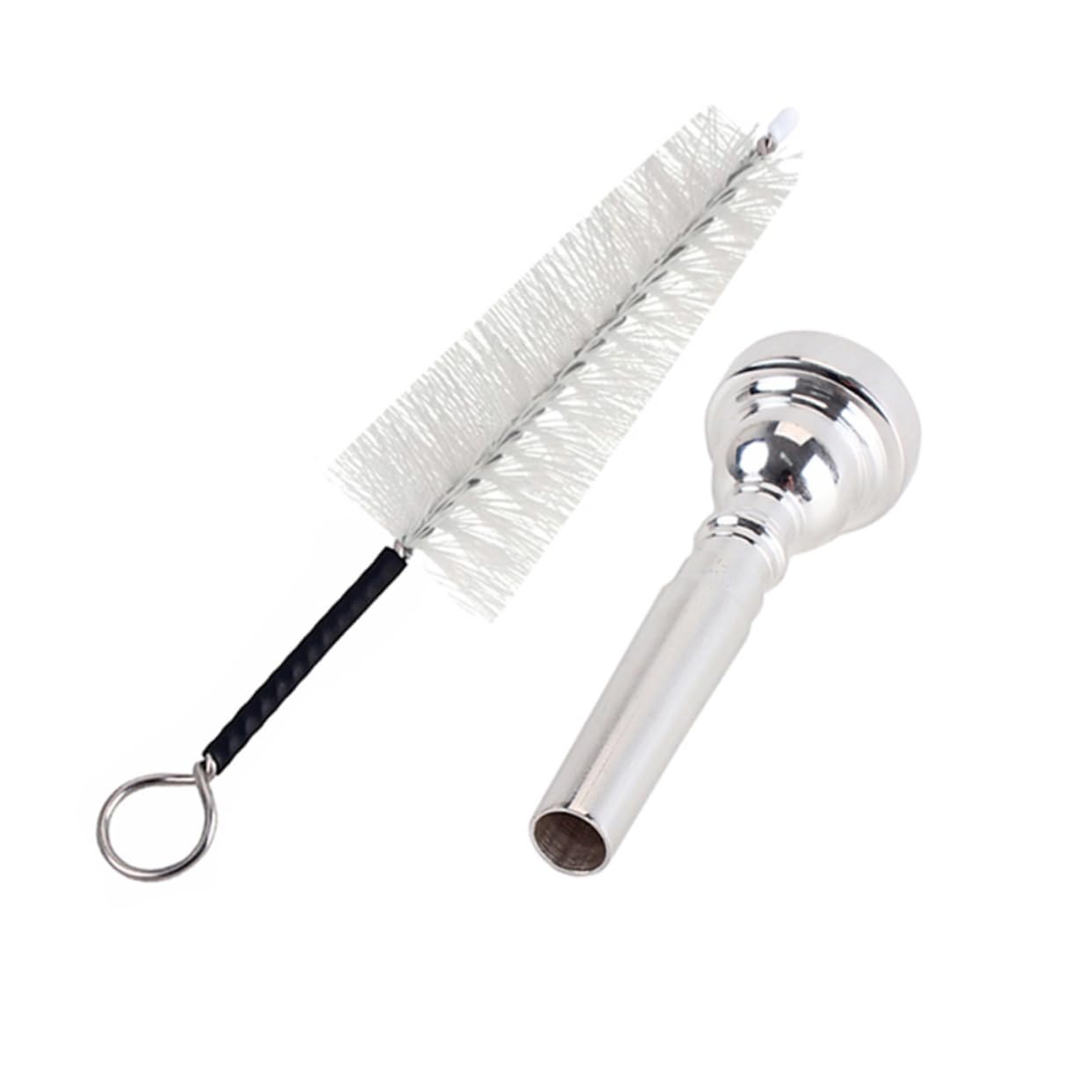 TOYANDONA 3pezzi Spazzole Per Tromba Metallo Placcato Argento Con Forma Professionale Pulizia Facile e Suono Per Musicisti Principianti e Professionisti