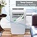 SereneLife SLACHT128 Portable 12000 BTU 4 in 1 Air Conditioner, Heater, Dehumidifier, and Fan with Timer, Remote and Exhaust Kit, White (2 Pack)