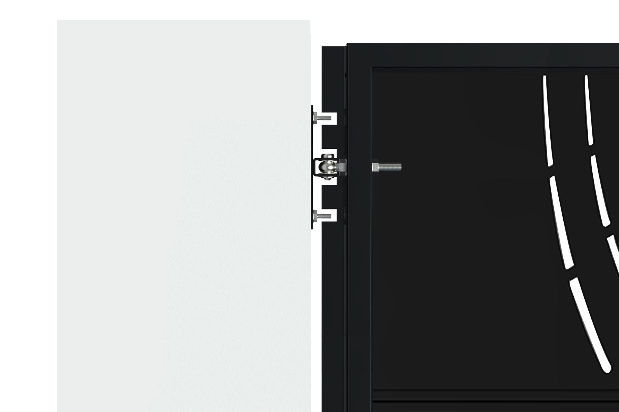 Casanoov Portillon acier 1m NALI VELETA H.160cm Noir mat