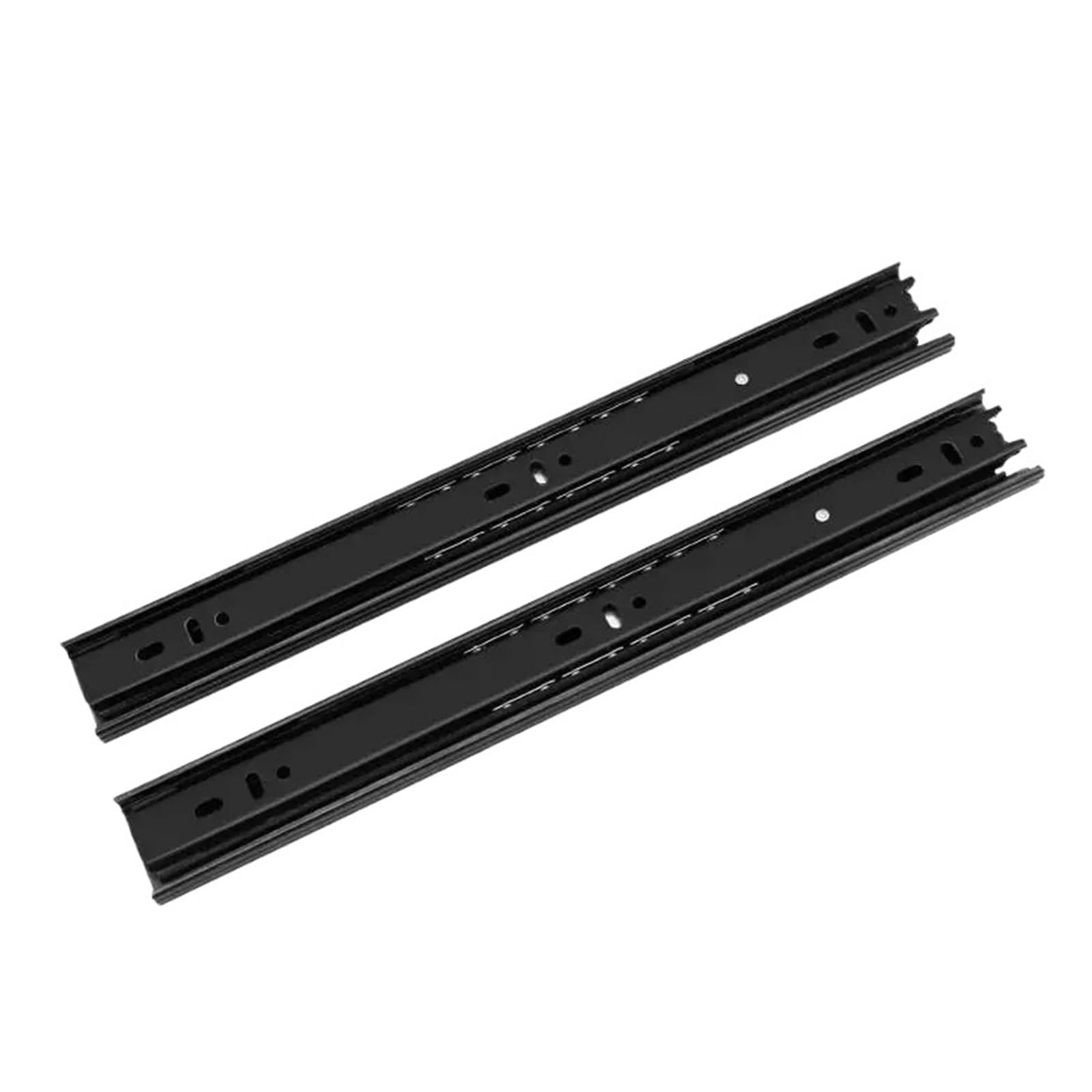 Guías para cajones con cojinetes de bolas montados 1 Par De Guías Cajón Extensión Completa Silenciosas Y Resistentes For Taller Muebles(18inch)