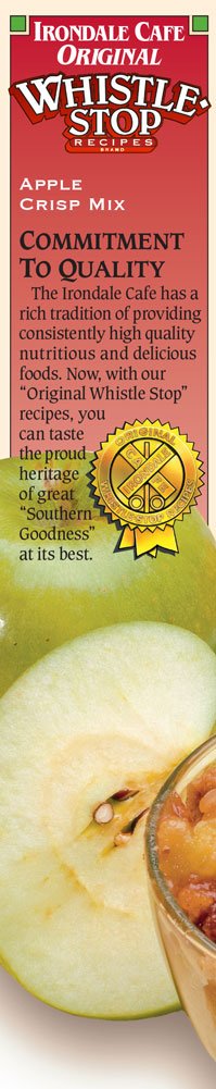 Original WhistleStop Cafe Recipes | Apple Crisp Batter Mix | 9 oz. | (6 Pack)