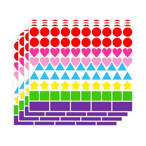 Autocollants de formes colorées pour boîtes de rangement et cartons de déménagement
