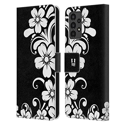 Étui en cuir Samsung Galaxy A13 finition soignée Remous de Marguerite floral