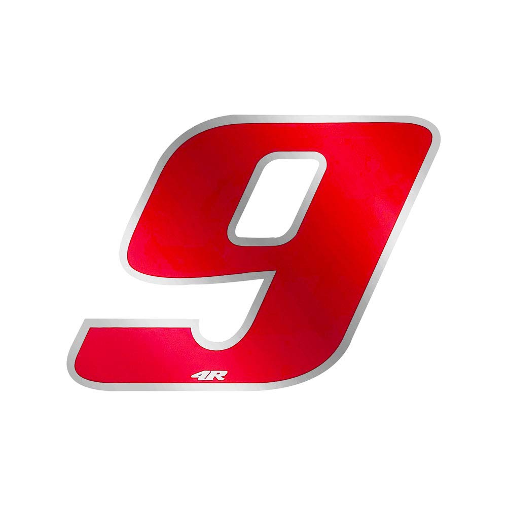 Quattroerre Racing Number 9 Anodized, Small, Red