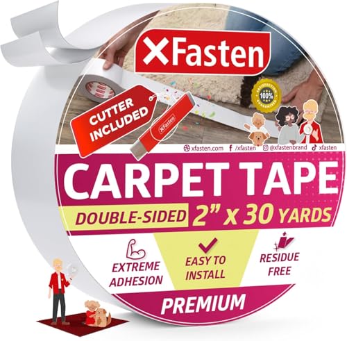 XFasten Double Sided Carpet Tape 30 Yards