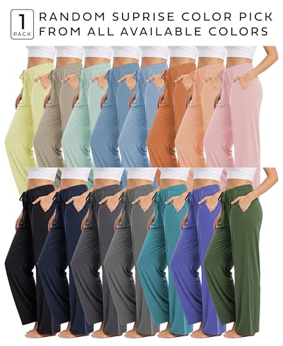 Image of Sexy Basics 3 Pack Buttery Soft Pajama Pants for Women | Comfy Casual Lounge Pajama Bottoms | Drawstring & Pockets Pj