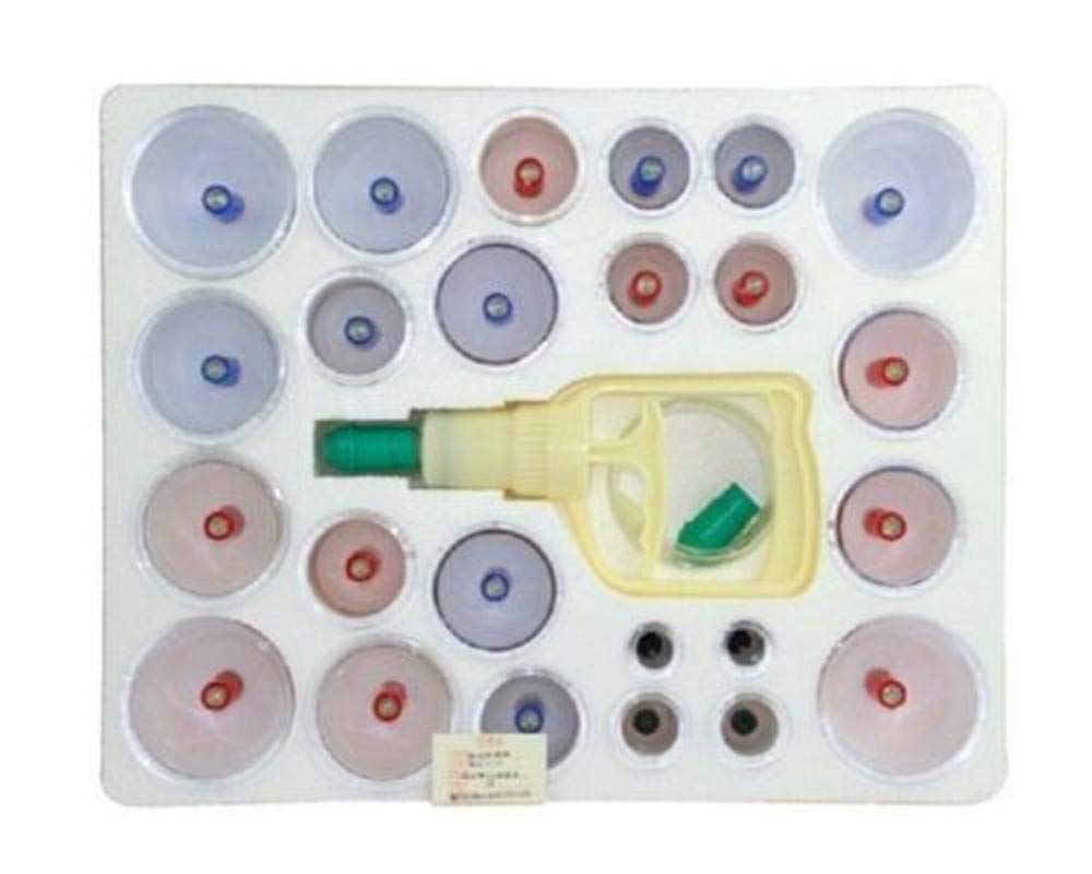 ALIQI Set di 24 coppette sottovuoto, professionale cinese, terapia di coppettazione tradizionale cinese