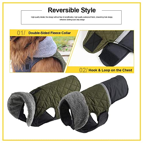 Emust Dog Winter Coat, Reversible Fleece Dog Coat For Small Dogs, Windproof Warm Dog Jacket, Dog Clothes For Small Dogs Boy Girl, Xs #TOP2