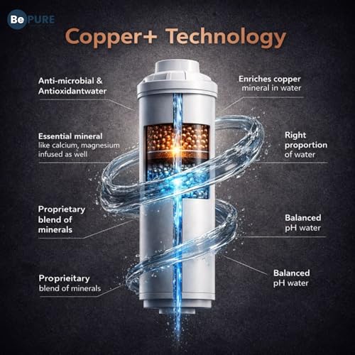 Image of Bepure Ace ISI Mark Hot and Normal 9L RO+UV+UF+TDS+ Copper Alkaline Water Purifier with hot water function| 8 Stage Water Purification| Best for home| Works Up to 3000 ppm TDS