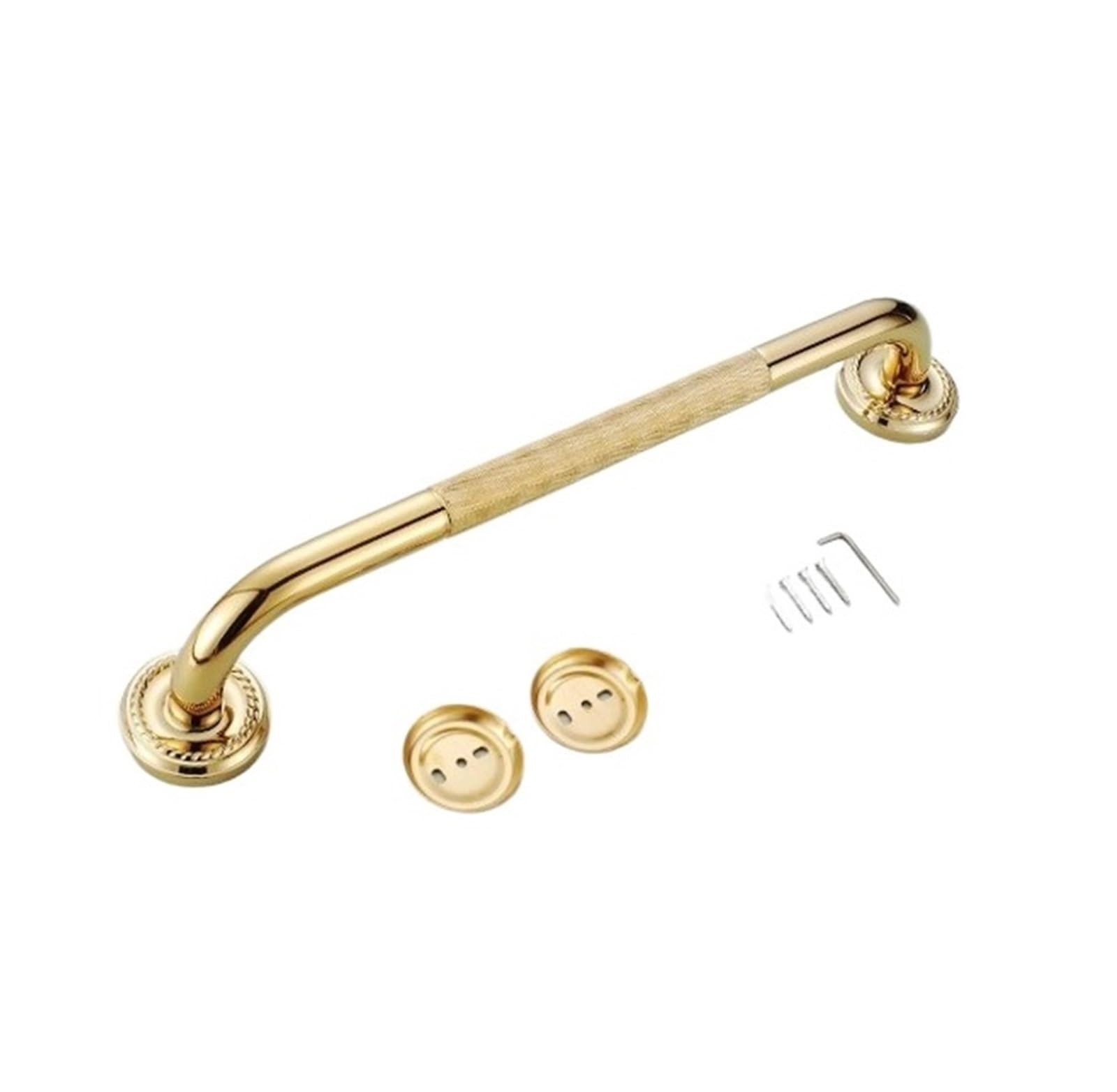 Asidero Wc Barra de apoyo antideslizante for baño, clásica, latón dorado antiguo, for bañera, pasamanos, apoyabrazos, accesorios pared(Color1)