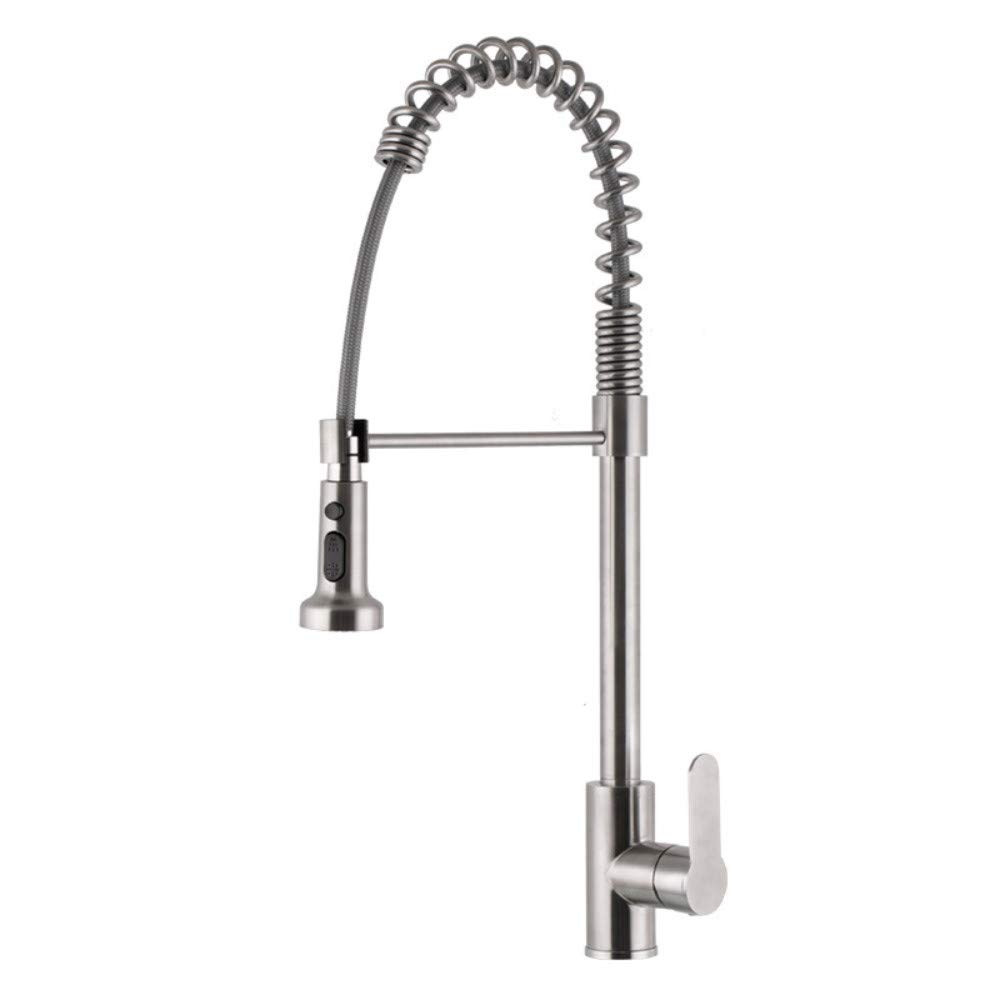 Kitchen & Bath Fixtures Taps Faucet,Pull-Type Kitchen Hot and Cold Sink Telescopic Extension Faucet