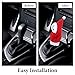 JIEYAO Christmas Hoodie Car Gear Shift Cover, Xmas Auto Shift Knob Cover Decor Funny Car Shifter Knob Protector Red Mini Hoodie Shift Cover Interior Car Accessories