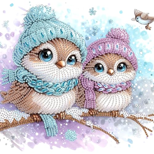 5D Diamond Painting Weihnachten Set, Teilweise Diamond Painting Tiere...