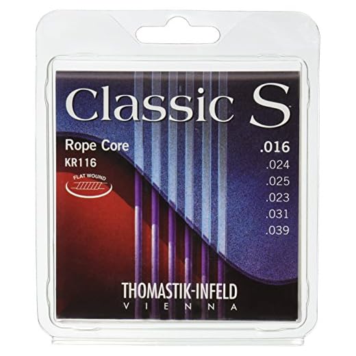 Thomastik Cuerdas para Guitarra Clásica Classic S Series juego Rope Core, cuerda de artista KR116