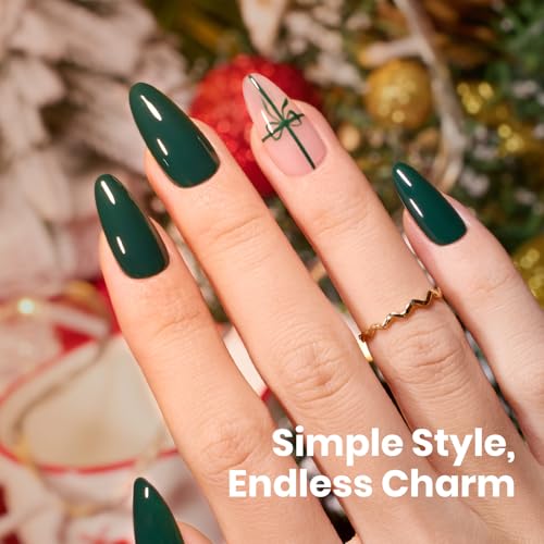 Image of Beetles Green Gel Nail Polish 0.51OZ Dark Forest Green Gel Polish Color HEMA-Free Soak Off UV Nail Lamp Manicure Salon DIY Art Design Decoration at Home Urban Ivy Fall Nails Art