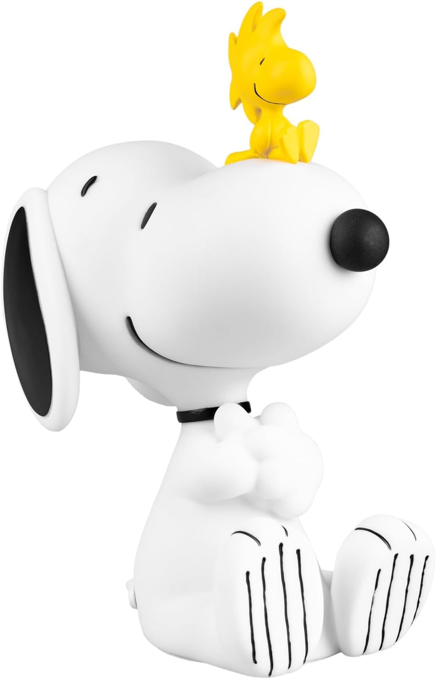 Grupo Erik Bedside Kids Lamp - Snoopy Gifts for Dog Lovers | Portable Night Light Kids - Batteries or USB Lamp, Cute Room Decor | Woodstock Peanuts Snoopy Merchandise