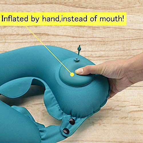 Divinext-Travel-Backpack-Neck-Pillow-Manual-Press-Automatic-Inflatable-U-Shaped-Pillow-1574-X-1102-Inch-Multi-Color