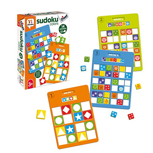 Diset- Sudoku Colors Educativo 3 años Juguete (68969)