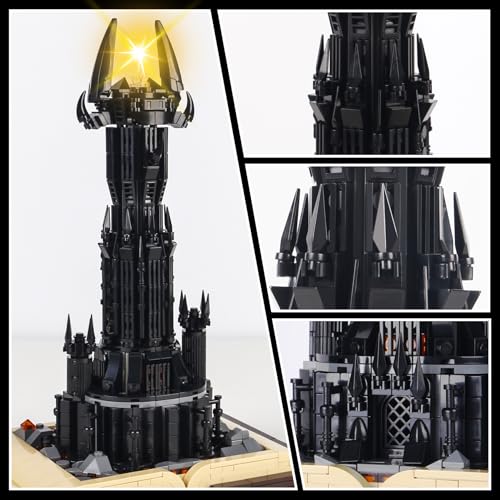 Image of Bibilock Lord of The RS Castle Building Blocks Toys,Creator Architecture Dark Tower Magic Book Building Set, Best Choice for 12+ Boys, Girls or Adults.
