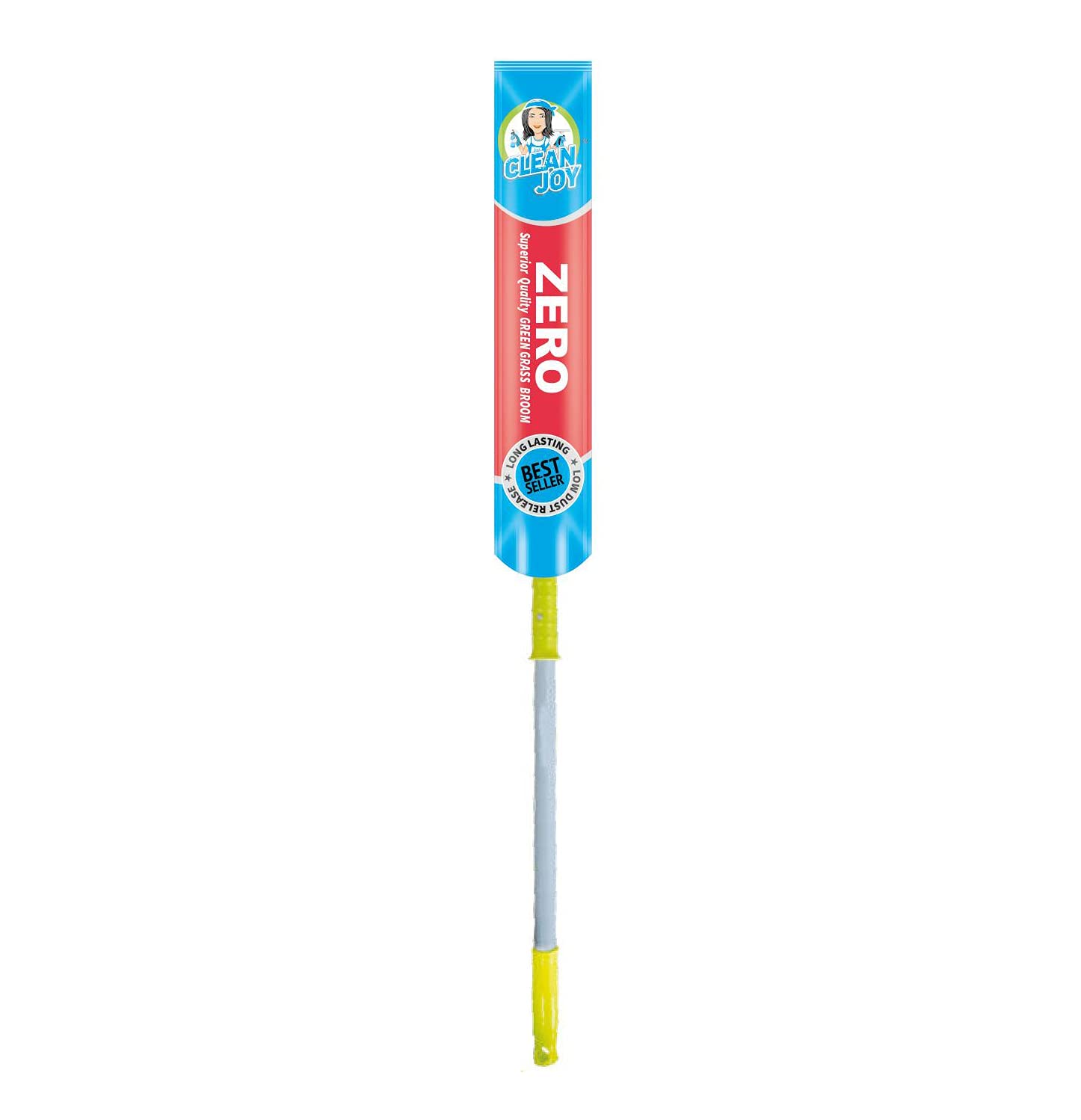 CleanJoy Extra Long Grass Broom - Dust & Dirt Free -2