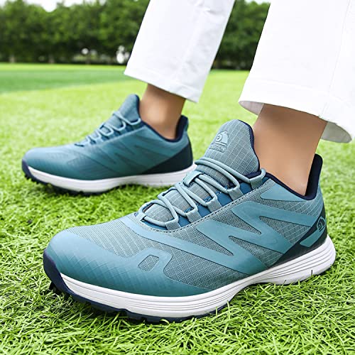 Image of Waterproof Professional Golf Shoes Men Spikes Golf Sneakers Male Outdoor Anti Slip Walking Footwears
