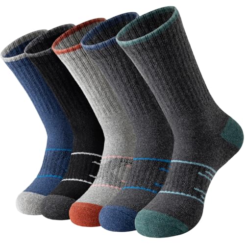 Image of Pleneal Wool Socks for Women - Womens Winter Warm Wool Sock Men Cozy Knit Boots Socks for Women