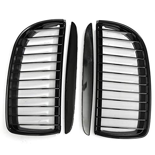 Viviance Grille de calandre avant noir brillant compatible avec BMW E90 E91 320i 323i 325i 330i 320d 335i 2005-2008