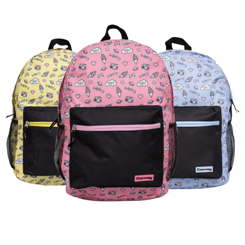 Mochila Casual Poliester Unissex Convoy Pixel Estampada (Azul)
