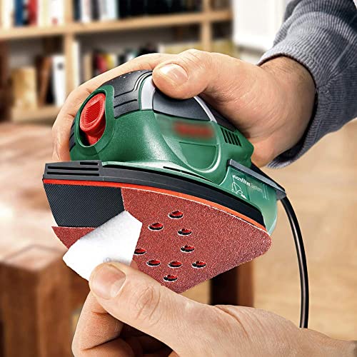 Sanding Sheets For Black And Decker Mouse Sanders, 50Pcs 60 80 120 150 220 Grit Sandpaper Assortment With Extra Tips For Replacement, 12 Holes Hook And Loop Detail Sander Sanding Pads Sand Paper #TOP6