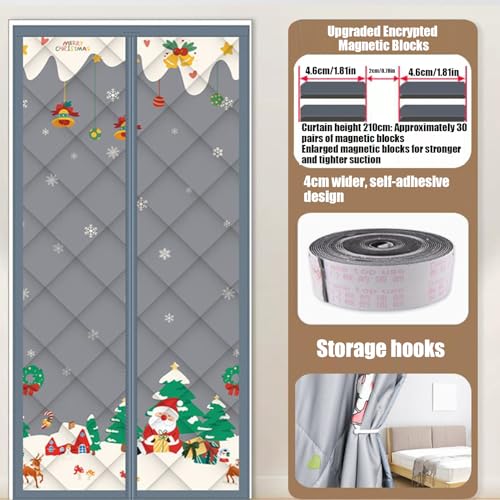 Rideau magnétique pour porte isolant thermique pour entrée extérieure - 3