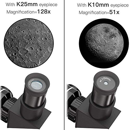 Telescopio portátil Hd para niñas y principiantes, refractor 400/70 mm miniatura 2