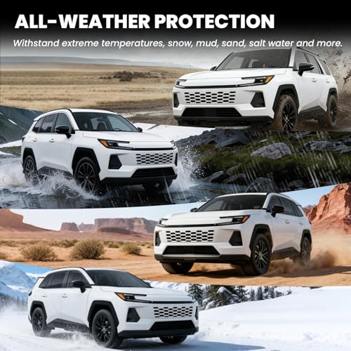 Image of LASFIT Floor Mats for Toyota RAV4 2026 Hybrid (Not Fit Plug-in Hybrid) All Weather Automotive Floor Mats for RAV 4 TPE Custom Fit Floor Liner 1st & 2nd Row Car Accessories, Lifespan 5 Years+, Black