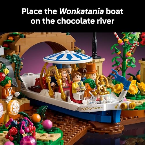 LEGO Ideas Willy Wonka & The Chocolate Factory Building Set for Adults - Building Blocks Kit W/ 9 Minifigures & Willy Wonka's Boat - Collectible Gift Idea for Men & Women, Ages 18+ - 21360 by LEGO - Image 6