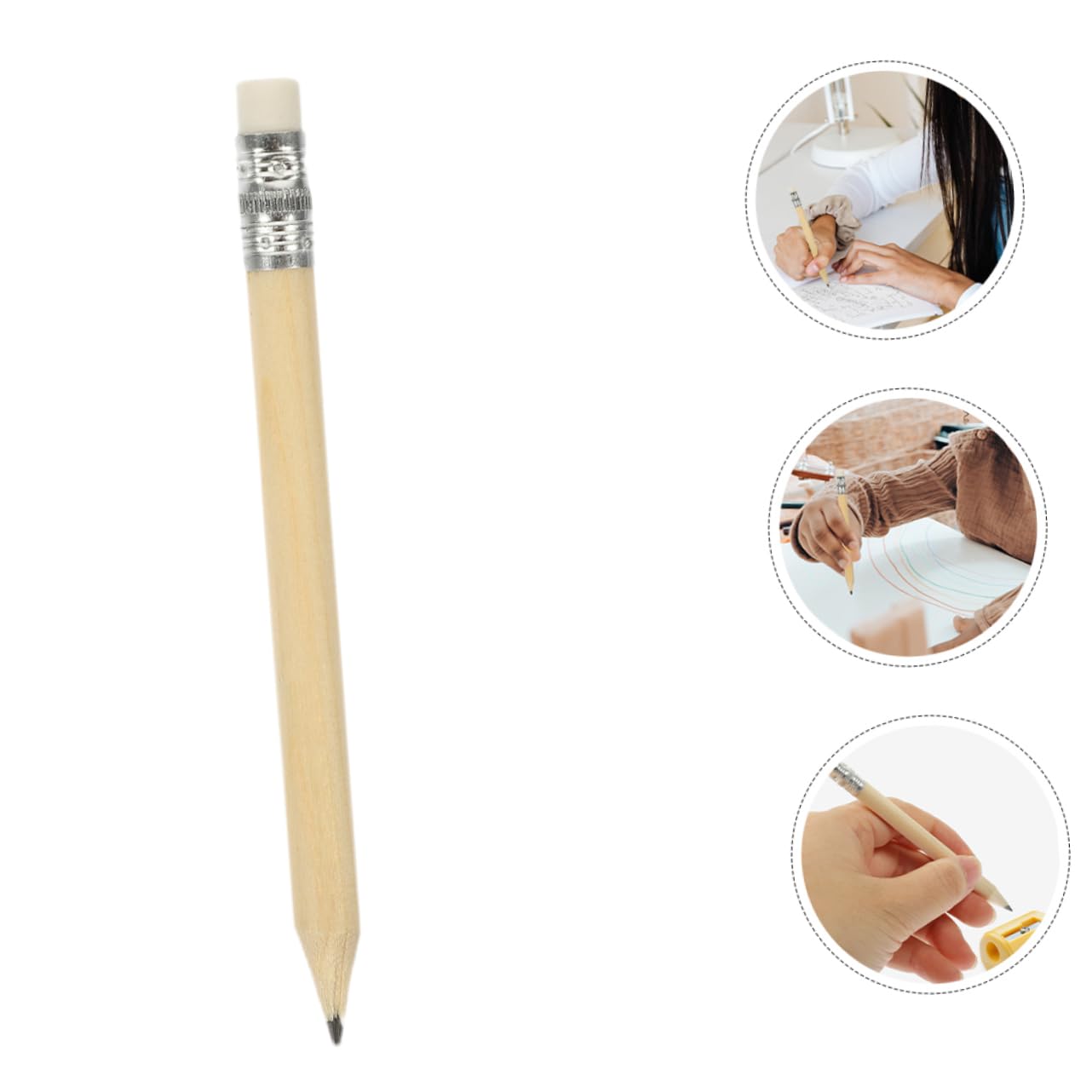 Amazon | TOGEVAL 100本の木製筆記用鉛筆、消しゴム付き鉛筆、スケッチ