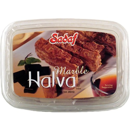 Sadaf Chocolate Marble Halva Turkish Halvah Marble