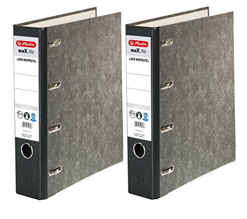 Archivador de doble palanca con cuatro anillas de Herlitz