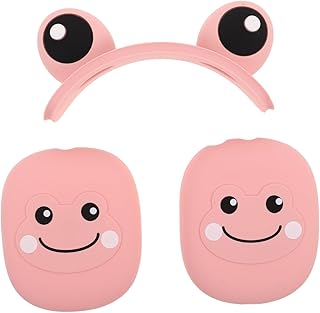 Homoyoyo 1 Juego De Fundas para Auriculares: Compatible con, Almohadillas De Silicona Antiarañazos, Funda Protectora para La Cabeza, para Uso Diario Y Viajes, Color Rosa.