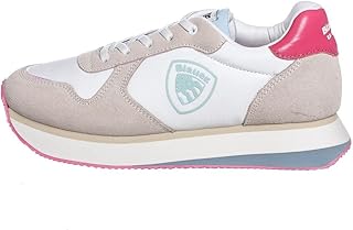 Blauer Zapatillas Niña Tinli 01 S3TRILLI01/NYL blancas PE23 de piel con cordones, Color blanco., 37 EU
