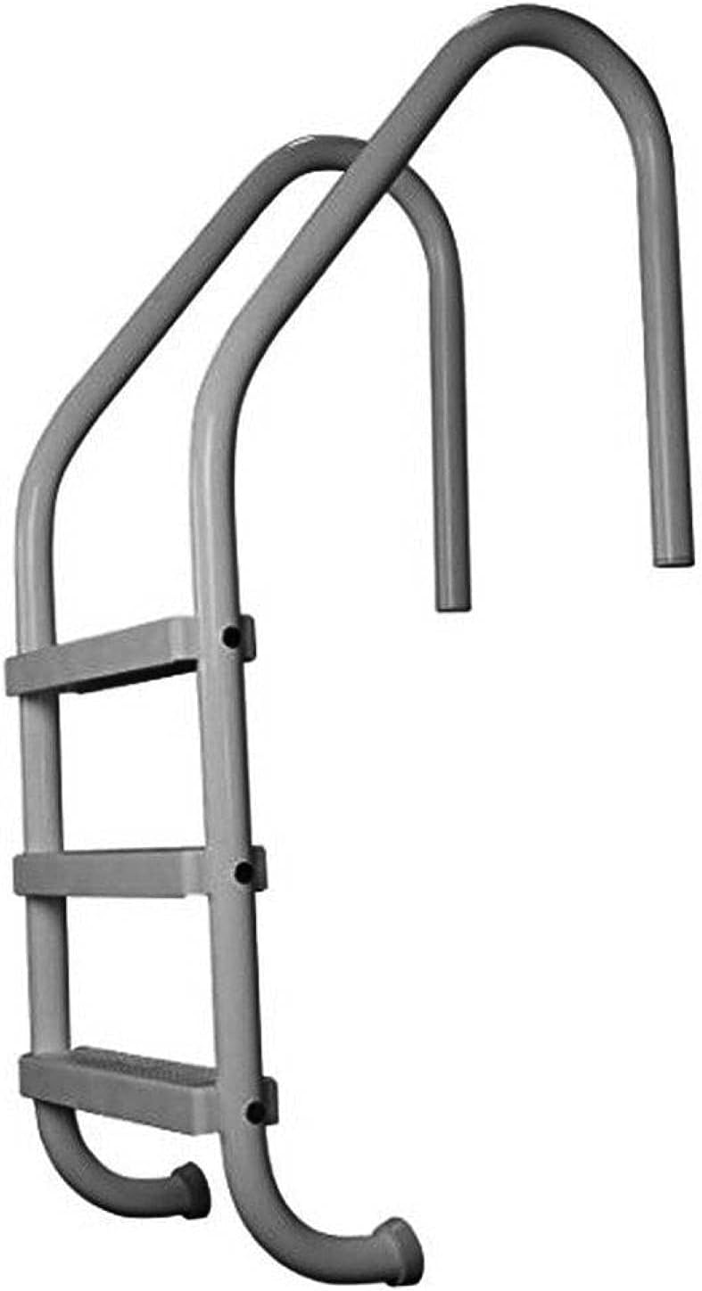 Saftron 3 Rung Step Ladder Metal Swimming Pool Handrail w