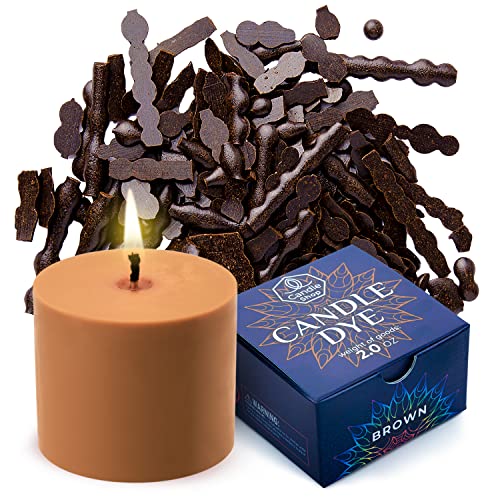 Image of Candle Shop - Brown Color 2 oz- Dye Chips for Making Candles - Candle Wax Dye - A Great Choice of Colors