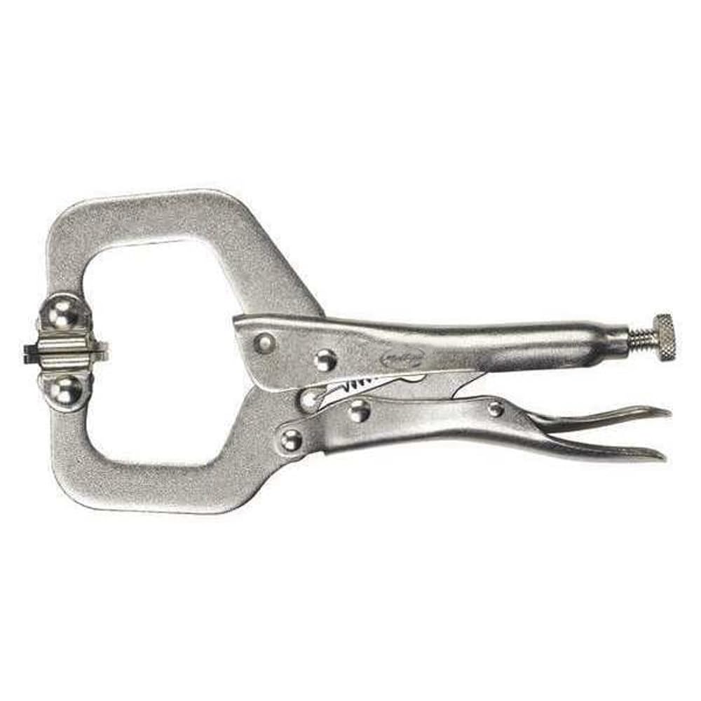 Locking C-Clamp, 6 in, With Swivel Pads, Easy Release Trigger, Alloy Steel, Mfr: 6SP-A