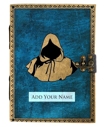 Image of DI-KRAFT Customize Diary with Name with Beautiful UV Prints | Customized Leather Writing Diary Unruled White Paper Journal Personal Notepad Sheets Daily Planner for Gifting (Pattern 16)