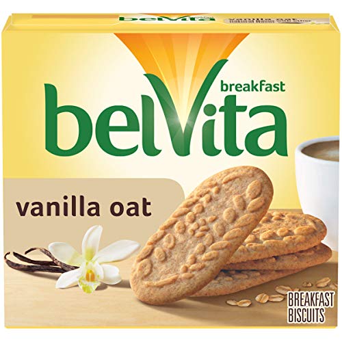 belVita Breakfast Biscuits, Vanilla Oat Flavor, 5 Packs (4 Biscuits Per Pack)