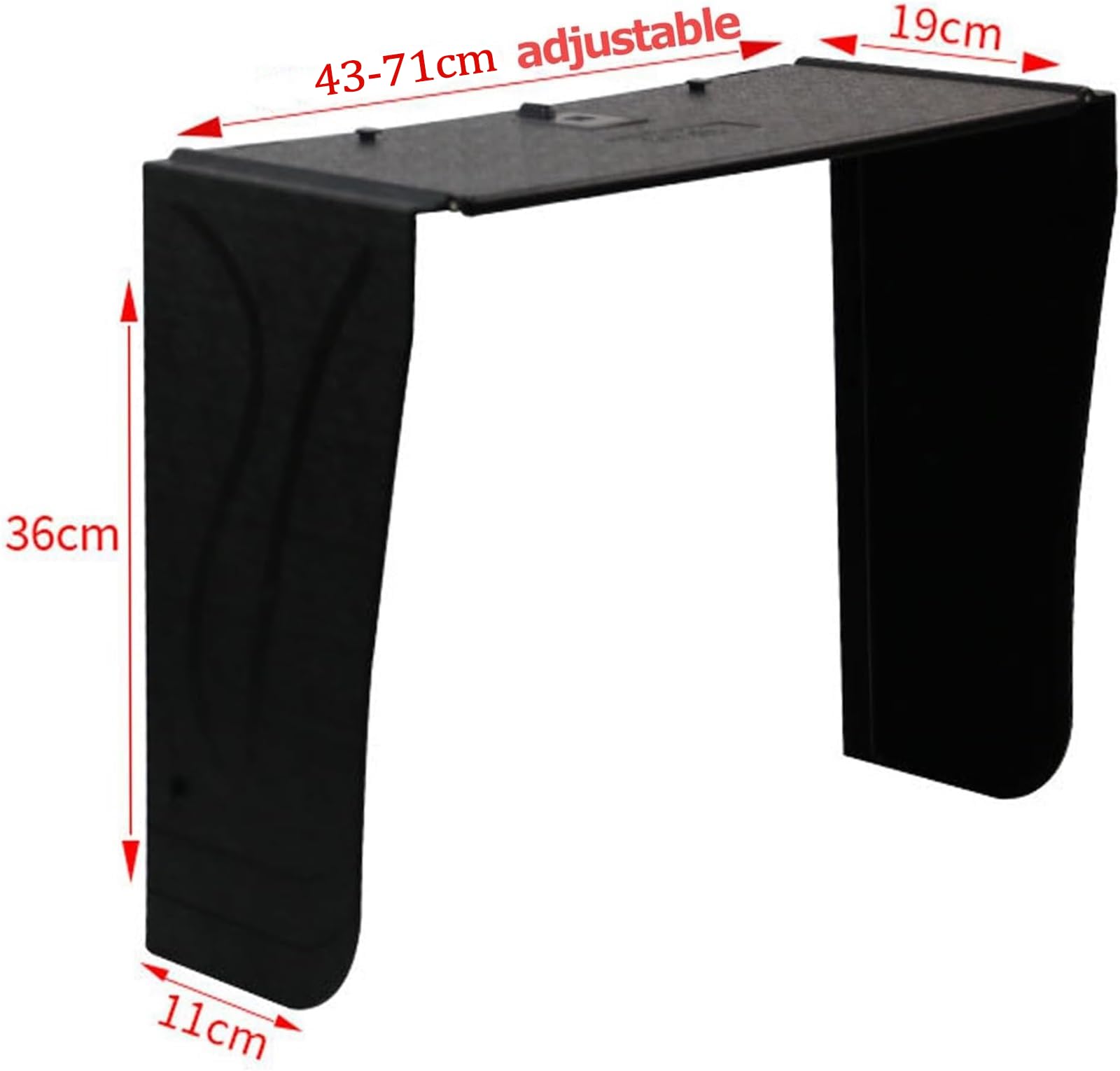 Parasole regolabile per monitor, pieghevole, antiriflesso, per ufficio, casa, gioco