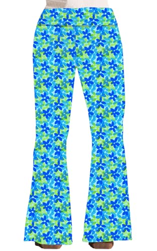 Image of Deerose Girls Halloween Hippie Bell Bottom Pants High Waist Flare Pants 5-14 Years