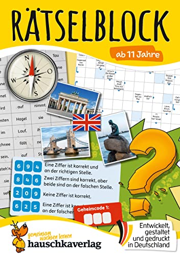Rätselblock ab 11 Jahre: Bunter Rätselspaß für Kinder - Logicals, Kreuzworträtsel, Sudoku, Konzentrationstraining und logisches Denken fördern (Rätselbücher, Band 641)