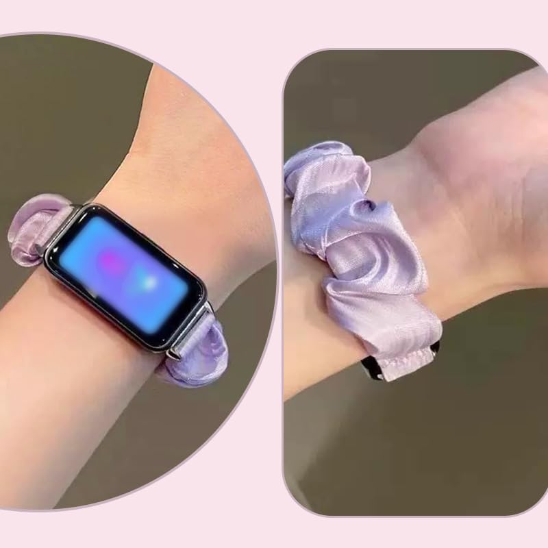 Correa scrunchie delgada para reloj mujer 20mm miniatura 4