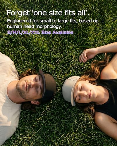 Image of Zylioo XXL Laser Vented Trucker Hat for Big Heads, Flat Bill Cap | Generous 2XL Fit-Airy cutout panels and a straight visor give larger head shapes cooler comfort for sunny rounds.