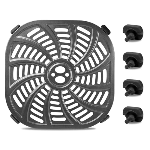7QT Air Fryer Grill Plate for Gourmia GAF798 GAF716 Air Fryers, 8.97''×8.97'' Air Fryer Tray Replacement for Gourmia, Nonstick Air Fryer Grill Pan for Gourmia 7QT Air Fryer