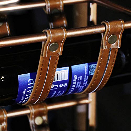 Soporte de vino de mesa para 3 botellas metal miniatura 4